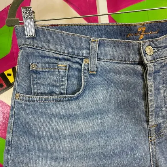 7 For All Mankind, Denim Shorts. Size 29. In good used condition! - Picture 2 of 6